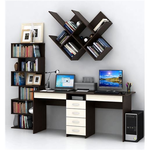 Уголок школьника Тандем УШ-2Я-05 венге / дуб молочный