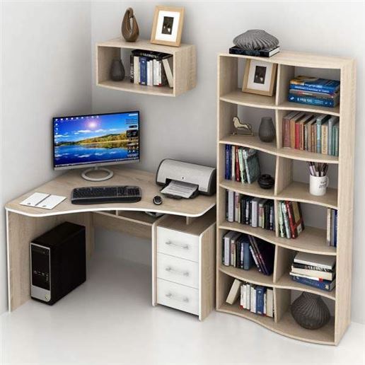 Уголок школьника Триан УШ-5-03 дуб сонома / белый