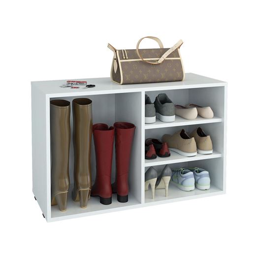 Полка для обуви Лана-2 ПОЛ-2 (1С+1П) белый