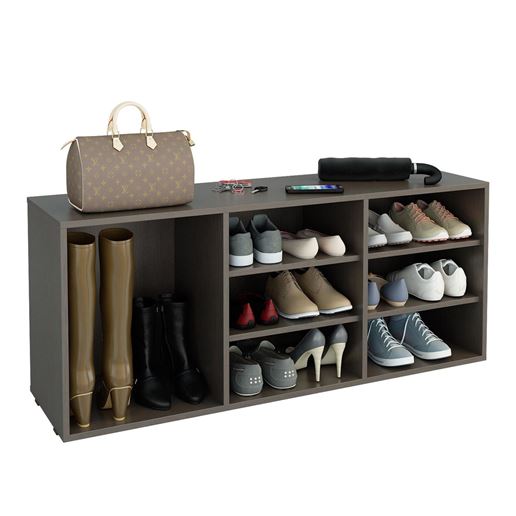 Полка для обуви Лана-3 ПОЛ-3 (1С+2П) венге