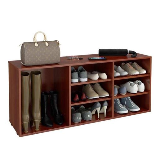 Полка для обуви Лана-3 ПОЛ-3 (1С+2П) орех итальянский