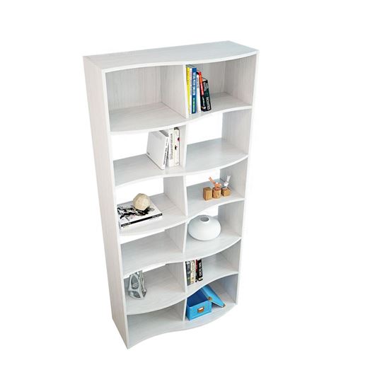 Стеллаж Вэйв-1 белый