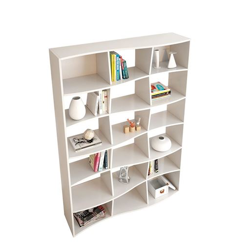 Стеллаж Вэйв-2 белый