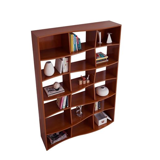 Стеллаж Вэйв-2 орех итальянский