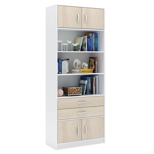 Стеллаж в комплекте Либерти-51 белый / дуб сонома