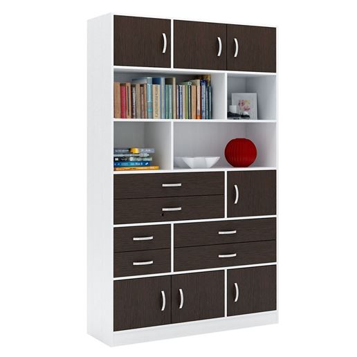 Стеллаж в комплекте Либерти-61 белый / венге