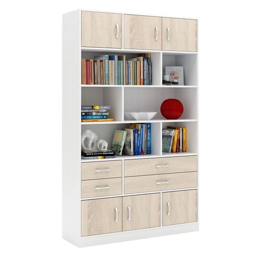 Стеллаж в комплекте Либерти-62 белый / дуб сонома