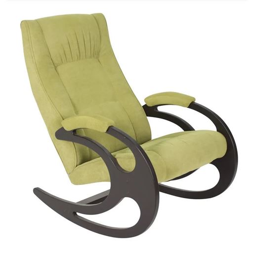 Кресло-качалка мод_37 (Венге/Verona Aple green)