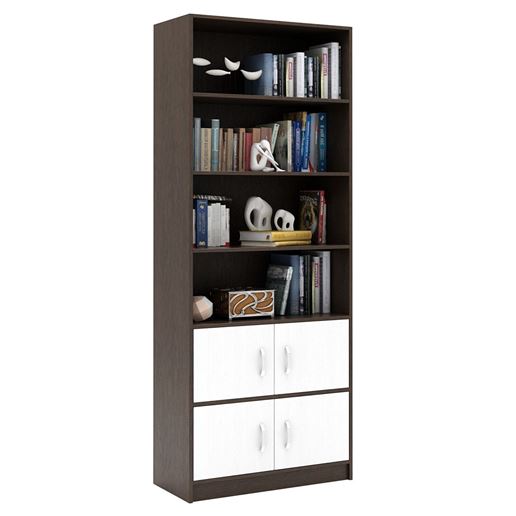 Стеллаж в комплекте Либерти-52 венге / белый