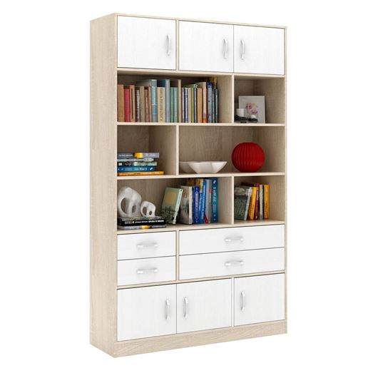 Стеллаж в комплекте Либерти-62 дуб сонома / белый