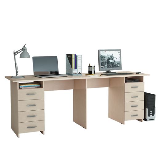 Стол для двоих Тандем-3 (0120) дуб молочный