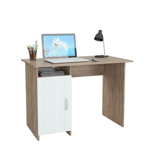 Стол письменный Милан-8 (0120) дуб сонома / белый