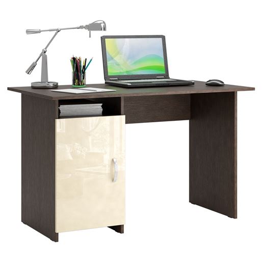 Стол компьютерный Милан-8 Глянец венге / бежевый