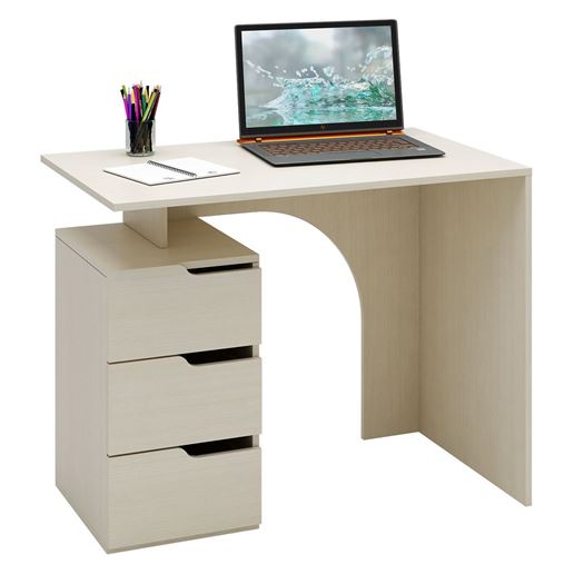 Стол компьютерный Нейт-1 дуб молочный