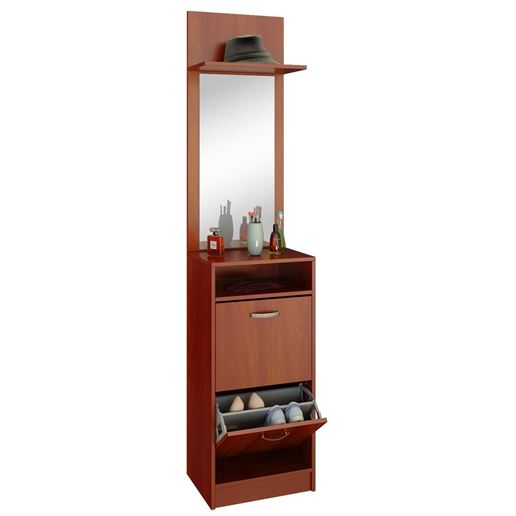 Обувница с зеркалом Ольга (ОЗ) орех итальянский