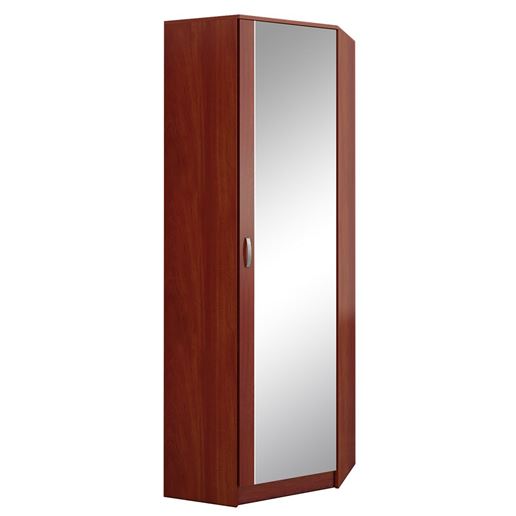 Шкаф угловой с зеркалом Ольга (662) орех итальянский