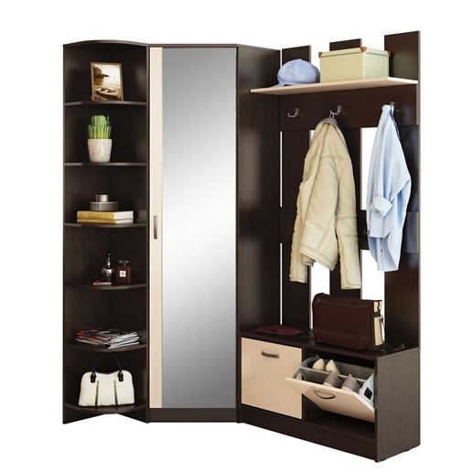 Прихожая Ольга-11 венге / дуб молочный