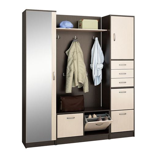 Прихожая Ольга-8 венге / дуб молочный