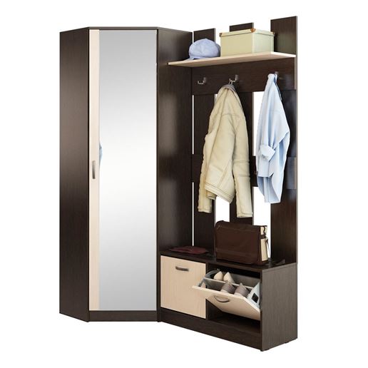 Прихожая Ольга-10 венге / дуб молочный