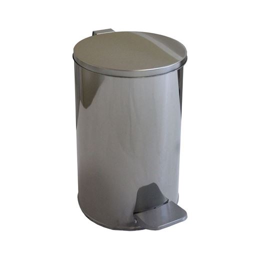 Урна для мусора с педалью 10 литров (Хром)