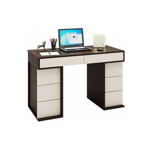 Стол компьютерный Антер-4 венге / дуб молочный