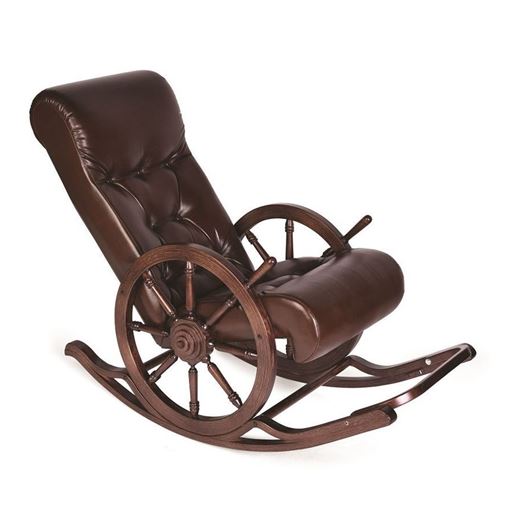 Кресло-качалка К7-Штурвал (темный тон / 04)