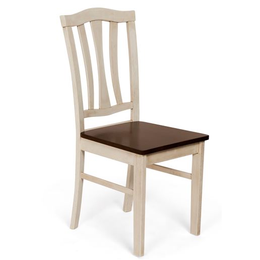 Стул обеденный СТ 8162 Античный белый/Тёмный дуб