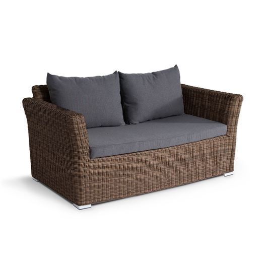 "Капучино", диван двухместный, коричневый