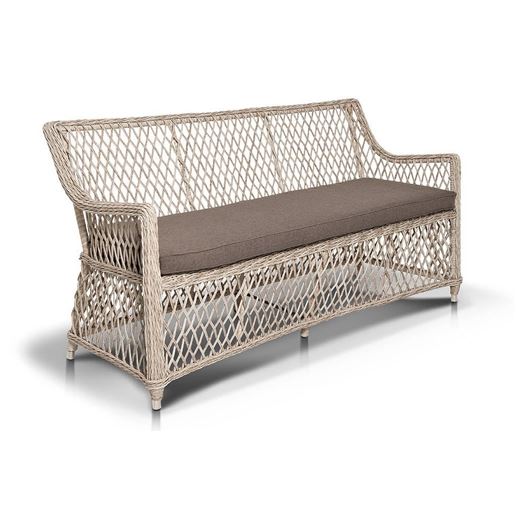 "Латте" диван двухместный, белый