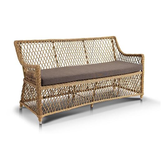 "Латте" диван двухместный, соломенный