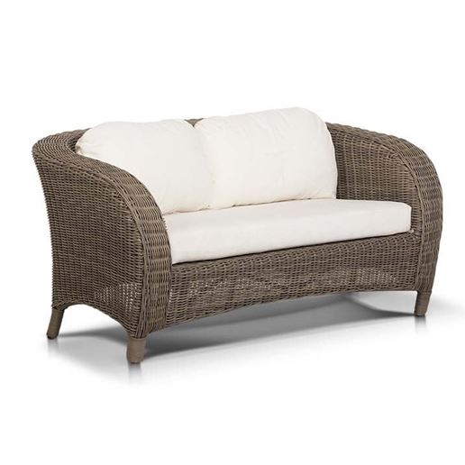 "Римини" диван двухместный серо - коричневый