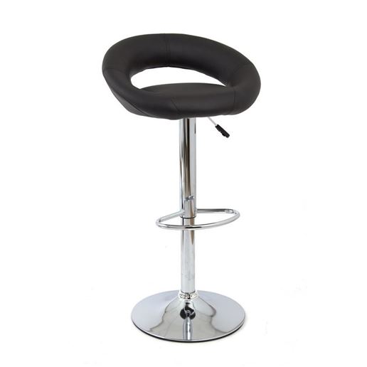 Барный стул S-905B (PU BLACK / хром) КОМБИНИРОВАННЫЙ