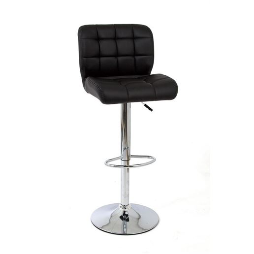 Барный стул S-939 (PU BLACK / хром) БАЗОВЫЙ