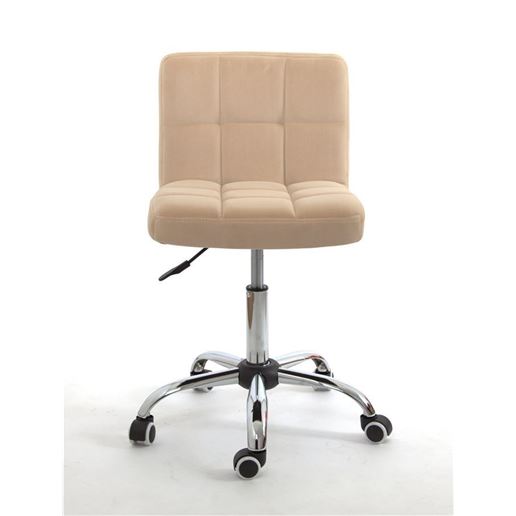 Кресло Мастера ARNO (BEIGE B-1005 velvet / Хром) КОМБИНИРОВАННЫЙ