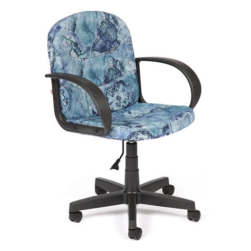 Офисное компьютерное кресло BAGGI (карта на синем)