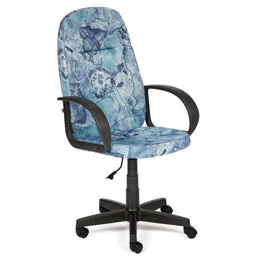 Офисное компьютерное кресло LEADER (карта на синем)