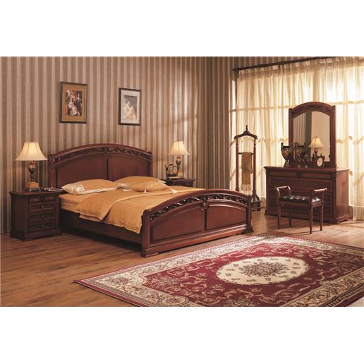 Спальный гарнитур Валенсия 5 предметов Темный орех