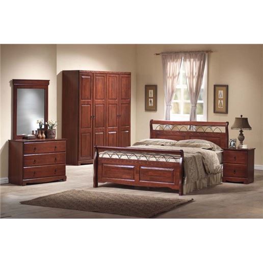 Спальный гарнитур Агата 5 предметов Темная вишня