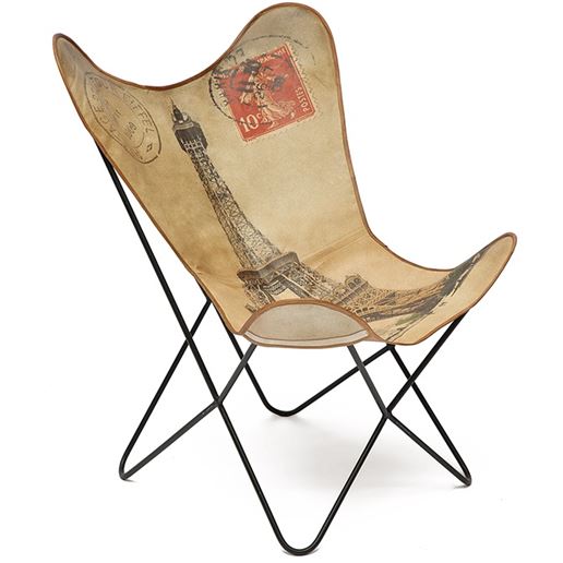 Кресло из металла "Paris 950" Натуральный