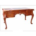 миниатюра Cтол письменный MK-DSK01 Итальянский орех MK-2464-NM (массив кр. дер/зел.кожа) №1