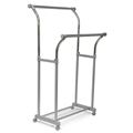 миниатюра Вешалка стойка для одежды раздвижная CH-4375 (серый/хром) №1