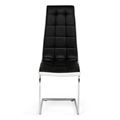 миниатюра Стул на металлокаркасе MARCONI DC37 Черный/Белый №2
