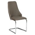 миниатюра Стул на металлокаркасе FRATELLI  SKY8415 Пепельно-коричневый/Слоновая кость №1