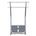 миниатюра Вешалка стойка для одежды напольная NY-3297 (серый/хром) №5