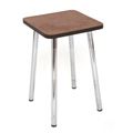 миниатюра Табурет на хромированных ногах (1642 Песок/кромка венге/ноги Хром) №1
