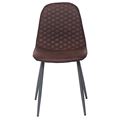 миниатюра Стул на металлокаркасе STORM Темно-коричневый/Темно-серый №2