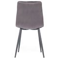 миниатюра Стул на металлокаркасе DUBLIN Серый вельвет/Антрацит №4