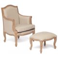 миниатюра Кресло Secret De Maison Marie (mod. ASS789) Орех/Бежевый №1