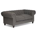миниатюра Диван мягкий Честерфилд/Chesterfield Серый №1
