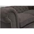 миниатюра Диван мягкий Честерфилд/Chesterfield Серый №3
